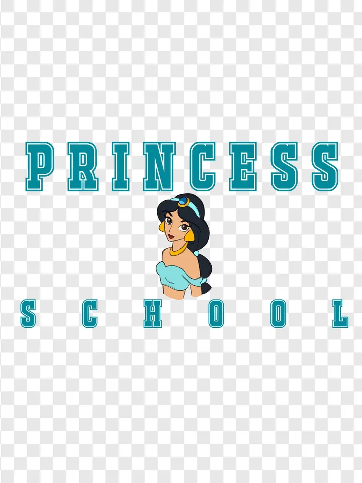 All princess png clipart, Jasmine PNG, Mermaid sublimation design, Princess school clipart