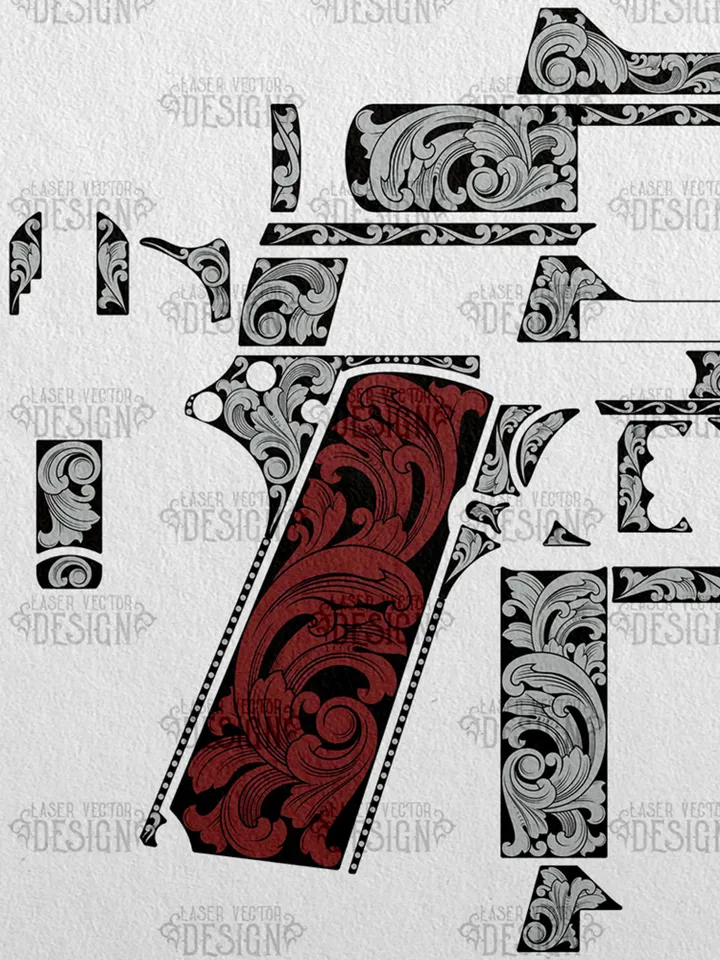VECTOR DESIGN Springfield Armory 1911-A1 Big Scroll