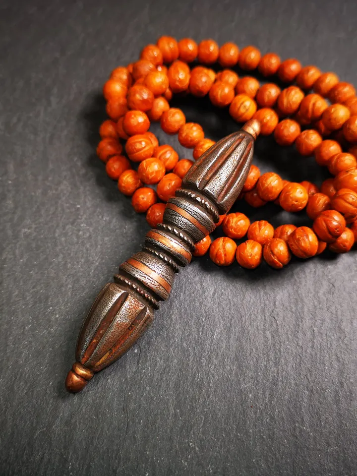Vintage Tibetan Ritual Implement by Gandhanra - Nine-Pronged Vajra Dorje of Vajrayana Buddhism - Made of Cold Iron - 30 Years