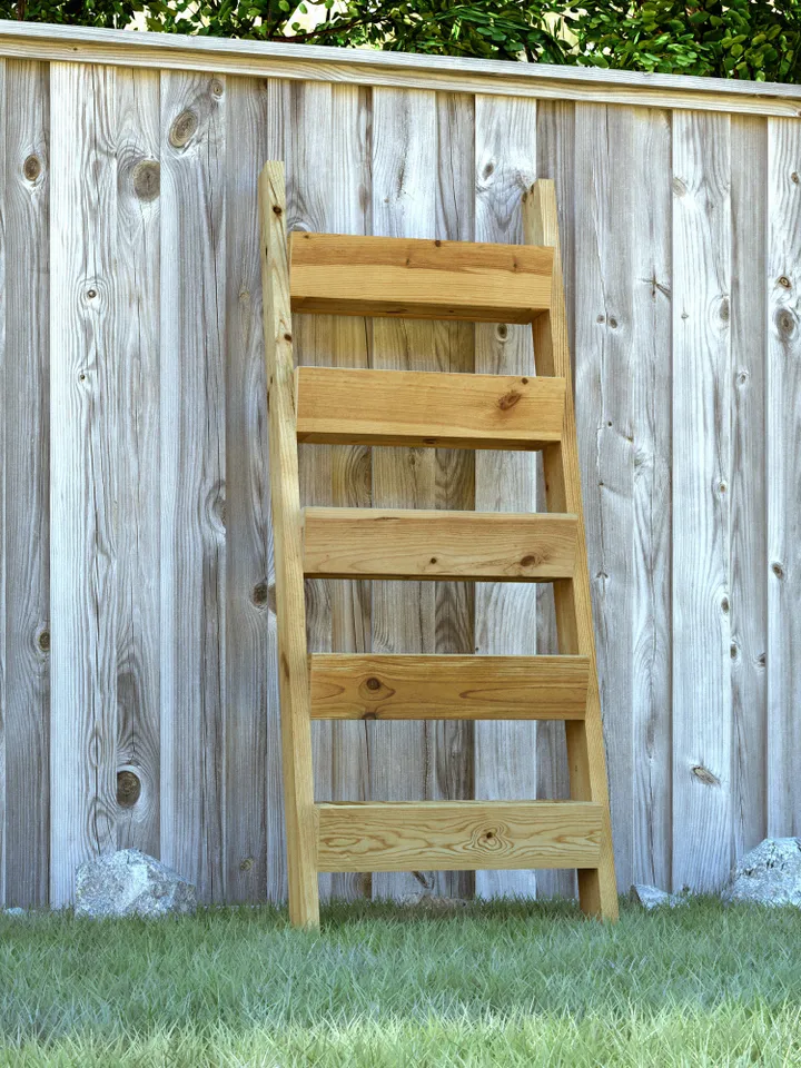 Vertical Tiered Ladder Garden Planter Plans, PDF, DIY