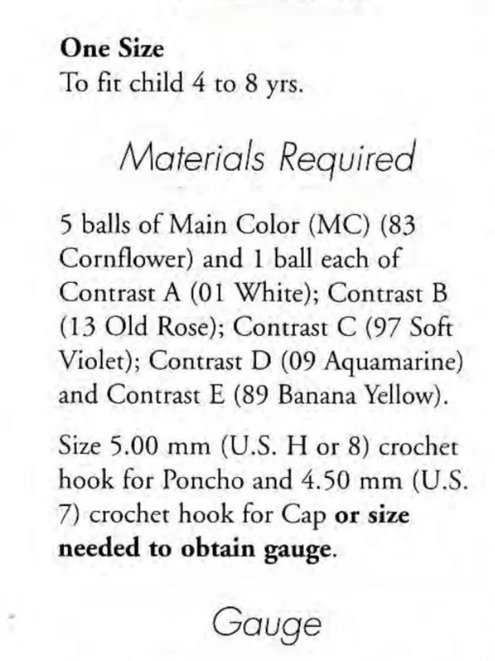 Crochet kids  poncho, granny squares poncho, girl poncho crochet pattern pdf