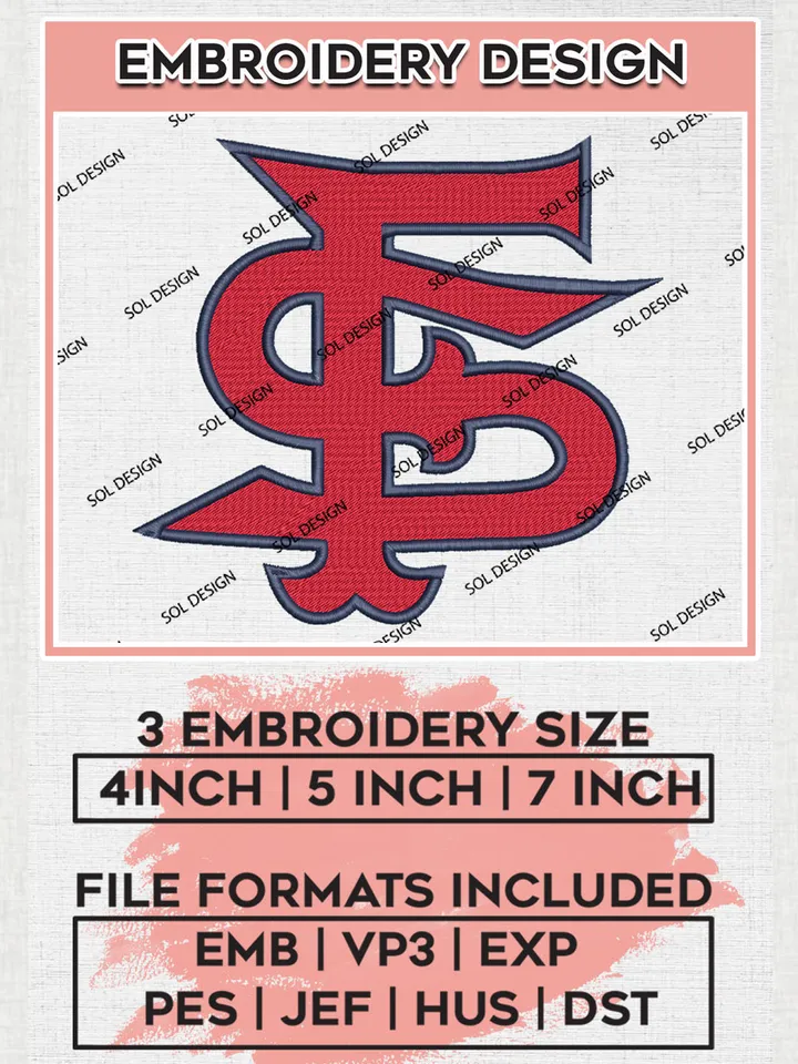 FS Bulldogs NCAA Team Logo embroidery designs, NCAA Fresno State Bulldogs Logo Machine embroidery files, NCAA Team Logo embroidery designs, NCAA Game Day Machine embroidery designs, Digital Download