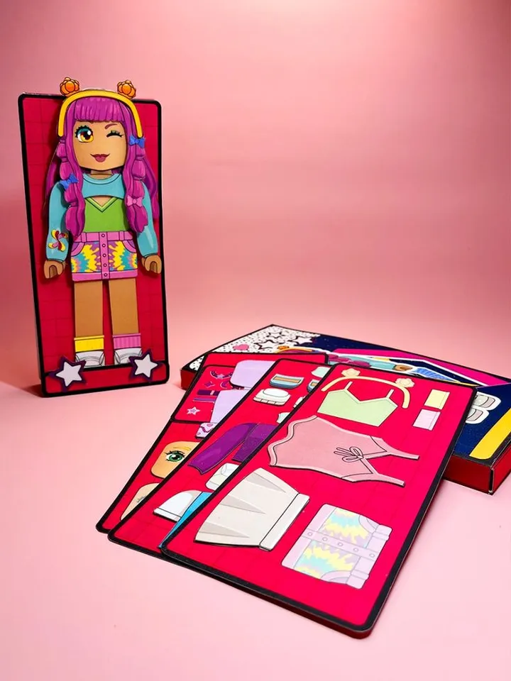 Roblox paper doll pink