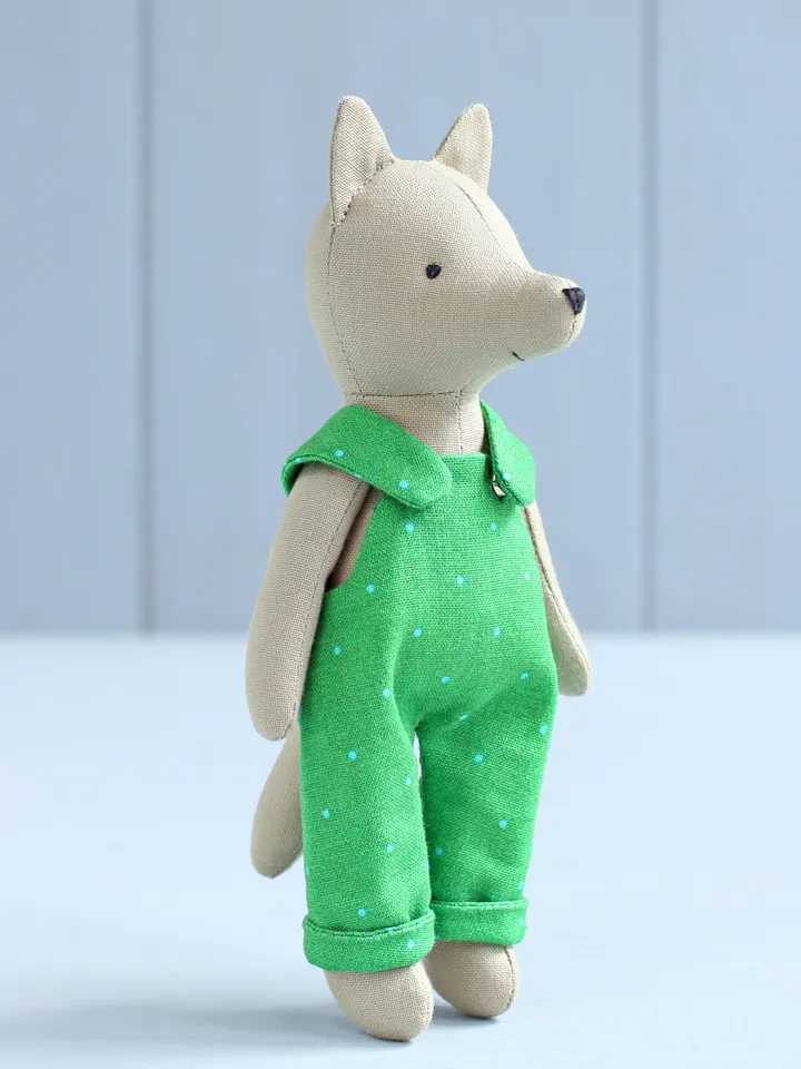 PDF Mini Wolf Stuffed Animal Sewing Pattern