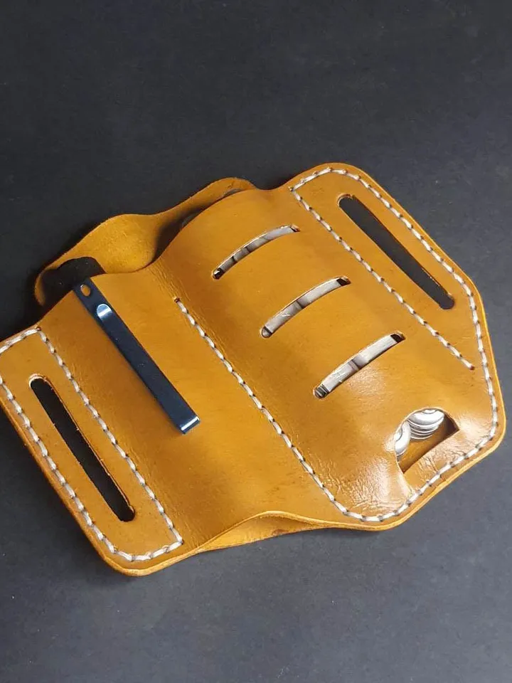 Leatherman, genuine Leather, EDC, Multi-Tool Carrier Sheath, Flashlight Holder, Knives Sheath Holster