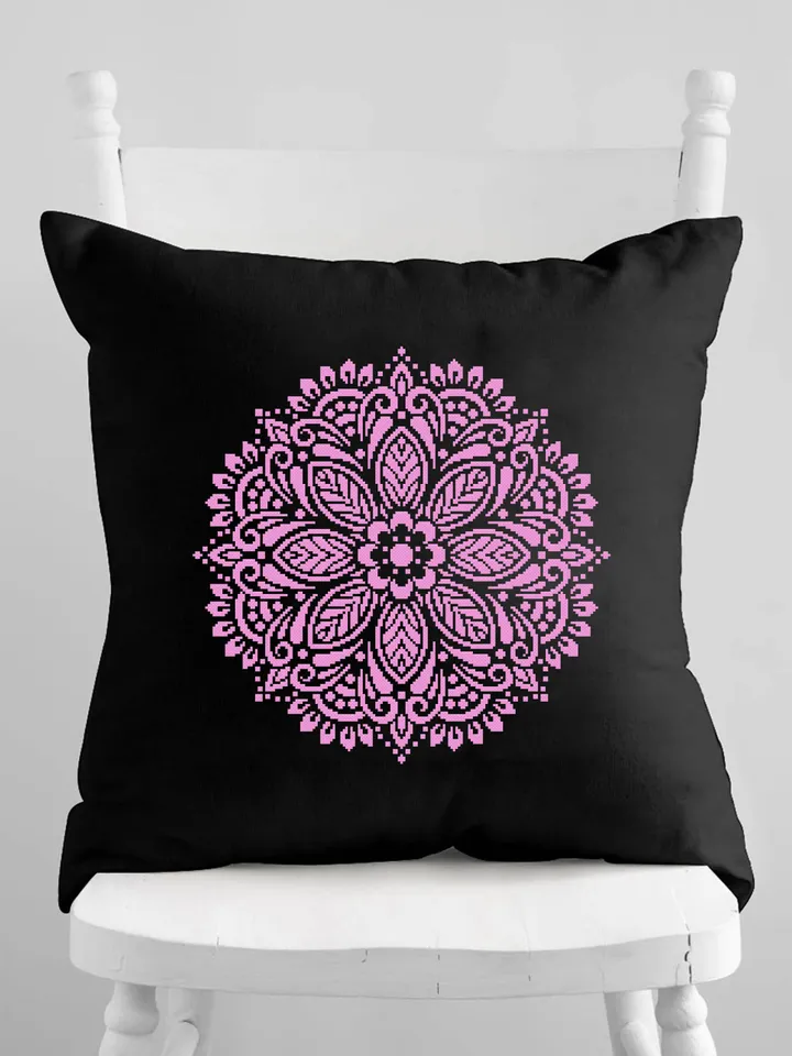 Mandala set cross stitch pattern download PDF, Floral ornament cross stitch chart, Mandala pattern digital, Easy monochrome embroidery #S44