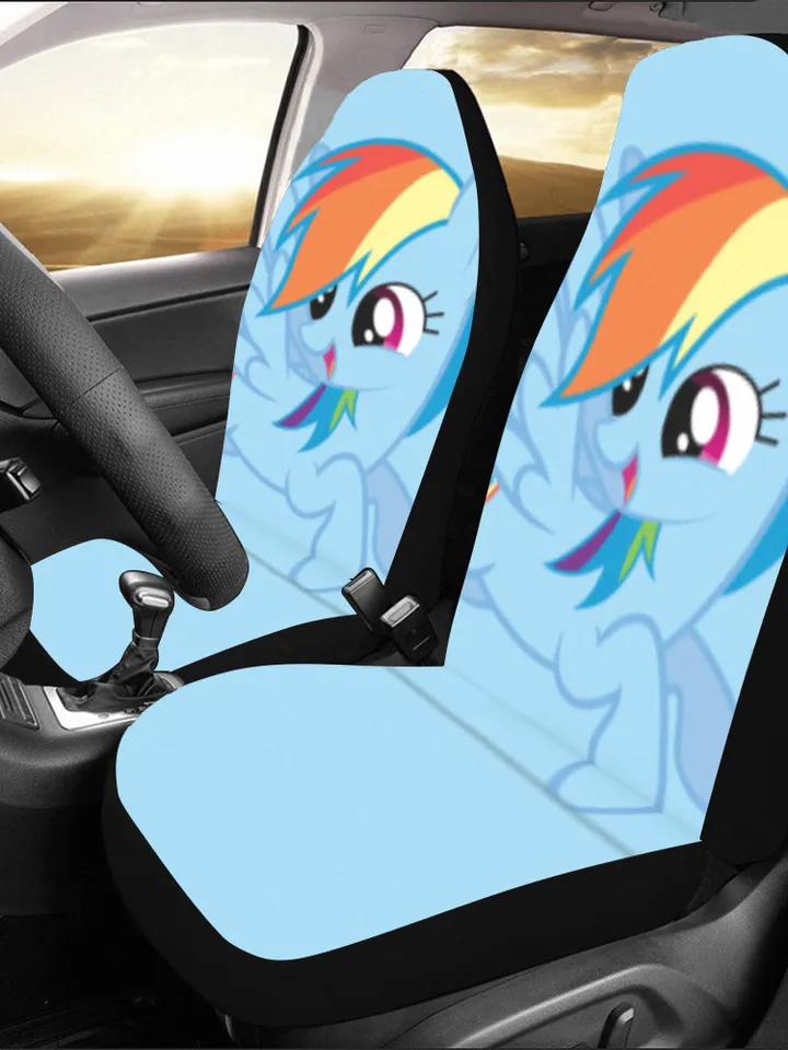 Rainbow Dash Car Seat Covers Set of 2 Universal Size