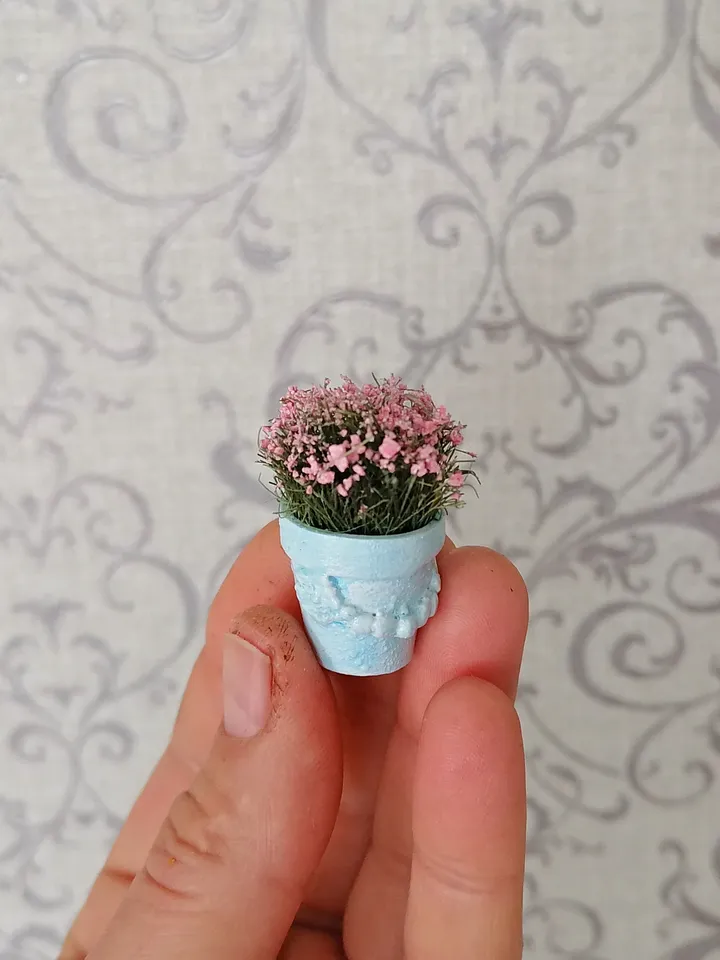 Flowers for the doll house. Puppet miniature. 1:12. Range.