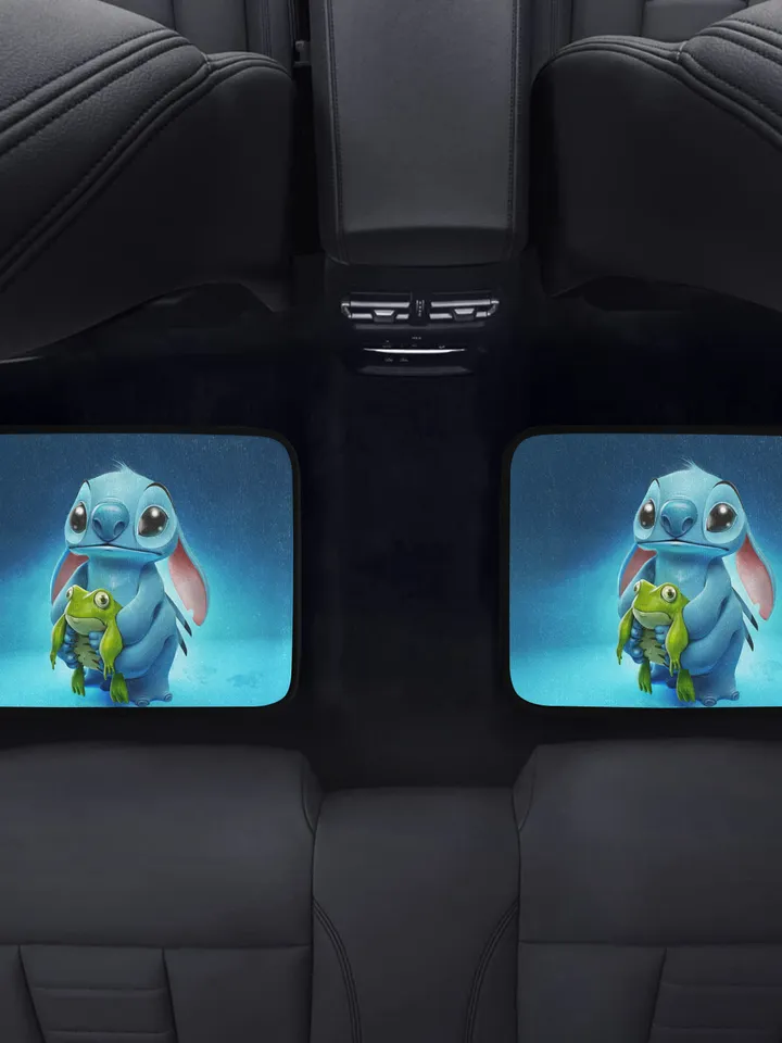 Stitch Back Car Floor Mats Set of 2