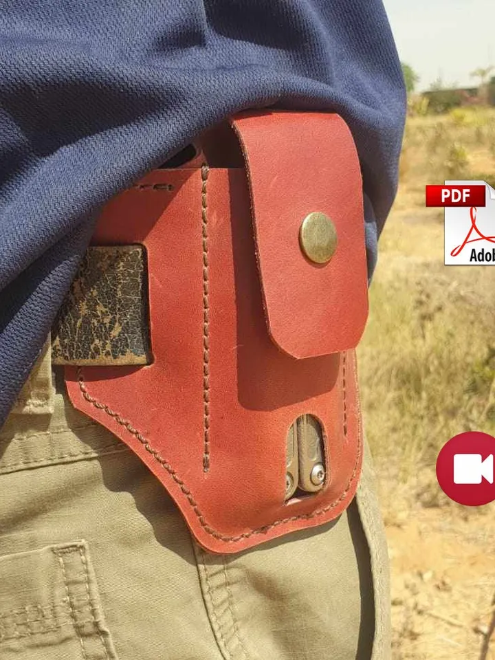 Leatherman Leather Sheath Pattern – Digital PDF Template | DIY Leathercraft | Outdoor EDC Sheath | Handmade Leather Lovers Gift