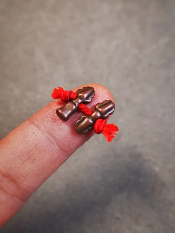 Gandhanra Handmade Tibetan Amulet Pendant,Mini Vajra and Dorje Bell, Mala Marker Bead ,Prayer Bead Accessories