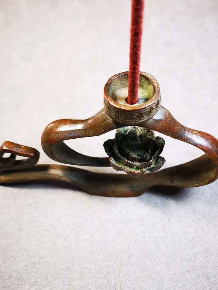 Gandhanra Handmade Cloud Shape Tibetan Cone Incense Burner,for Cone and Stick Incense