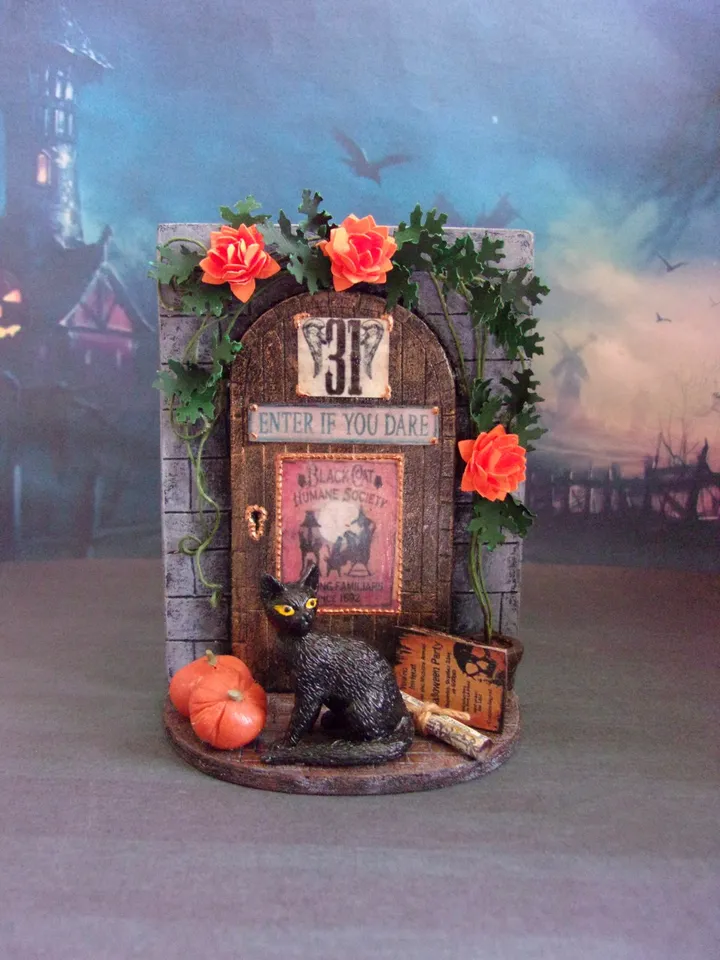 Interior miniature for dollhouse to fill dollhouse yard for halloween. 1:12. dollhouse miniature. handmade.