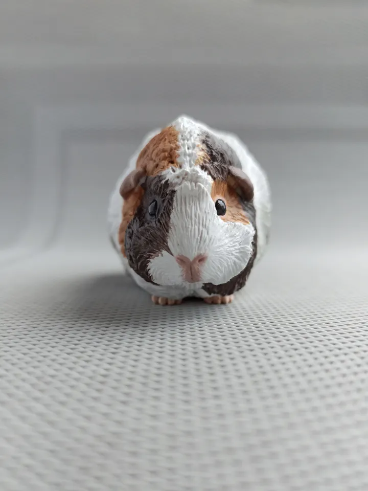 Custom fluffy guinea pig figure
