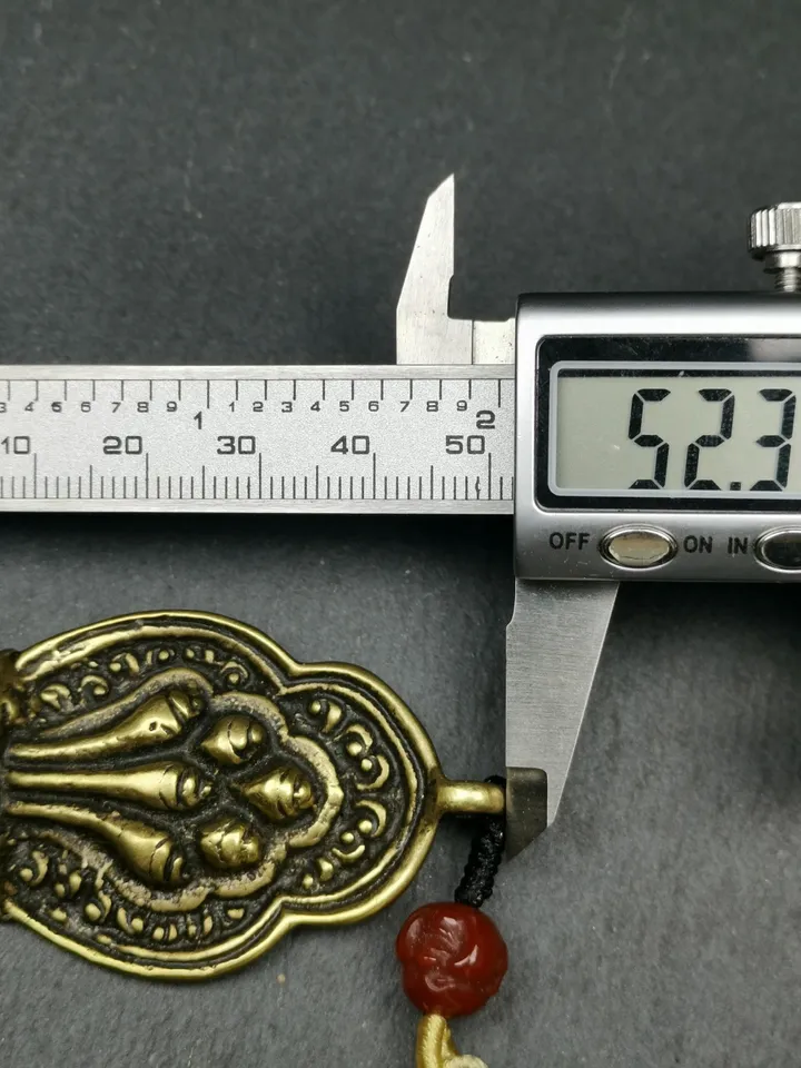 Gandhanra Antique Tibetan Buddhist Amulet,Mani Jewel Badge/Wish Fulfilling Cintamani Pendant,80 Years Old