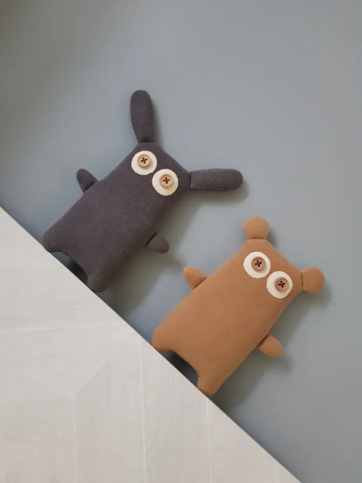 Stuffed Rabbit sewing pattern PDF, digital tutorial in English, animal doll sewing diy