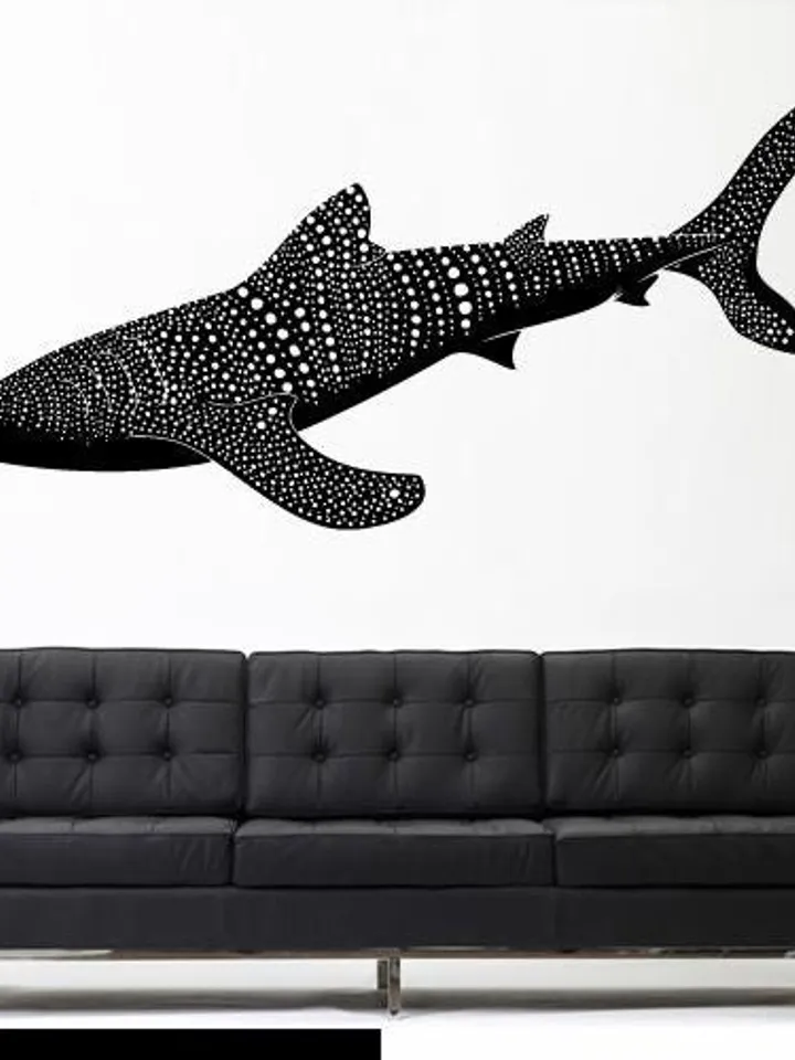 Shark fish Wall decal Ocean themed Sticker z2690