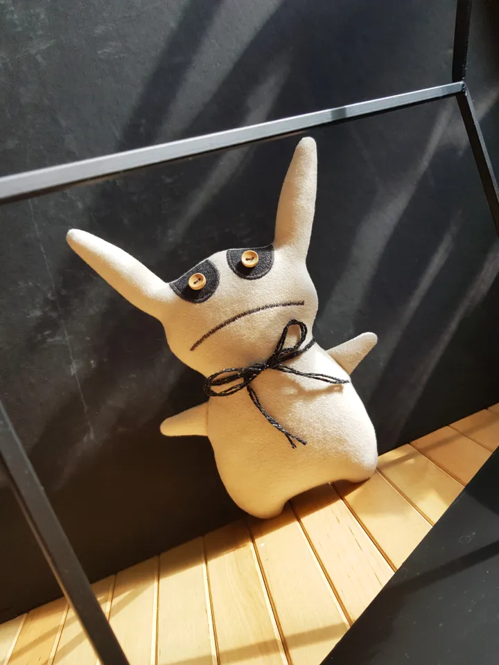 Rabbit Sewing Pattern PDF, Creepy Doll diy, Stuffed animal pattern