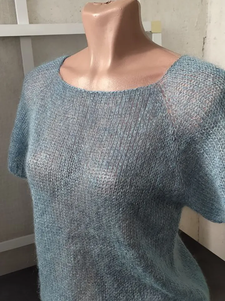 mohair jumper with lurex
