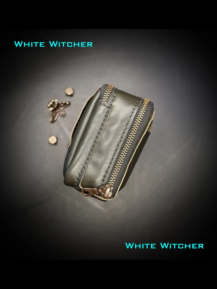 Zipper belt bag - leather pattern .BG34