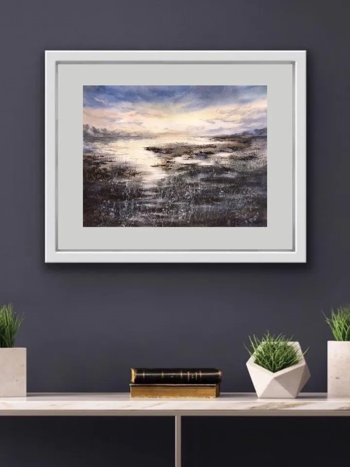 Seascape Original Painting Sunset Landscape Beach Painting Coastal Painting