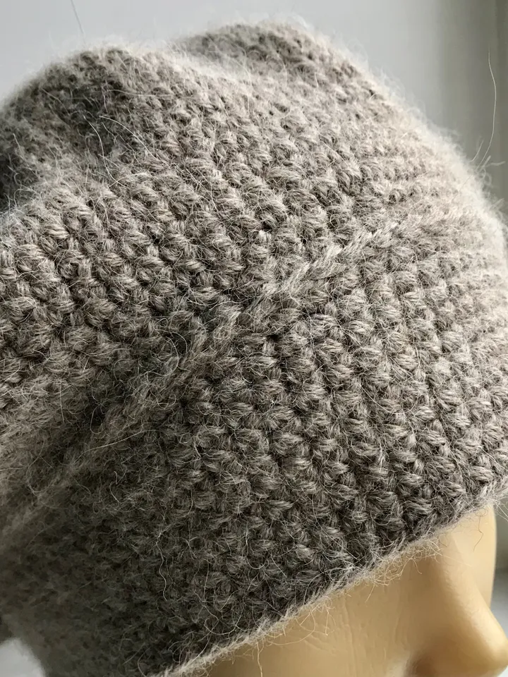 Crochet pattern woolen beret hat Printable PDF pattern
