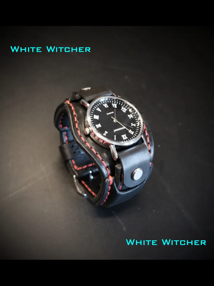 Handmade leather watch strap - wristband made to order.