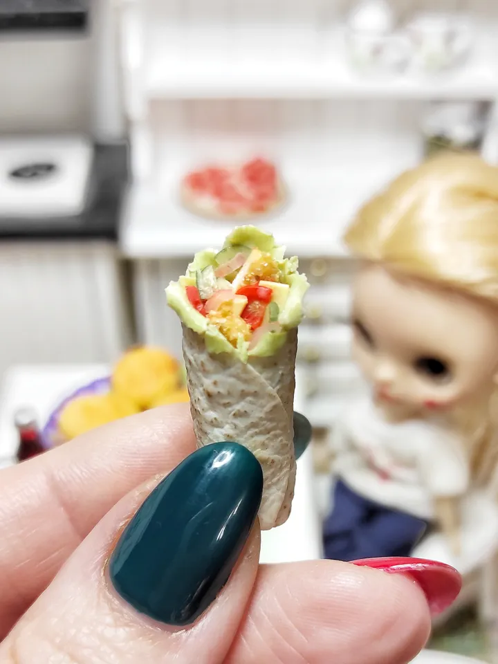 Fast Food with Nuggets for Dolls, mini food, miniature, dollhouse, mini food, 1 12 scale, 1 6 scale, fast food for dolls