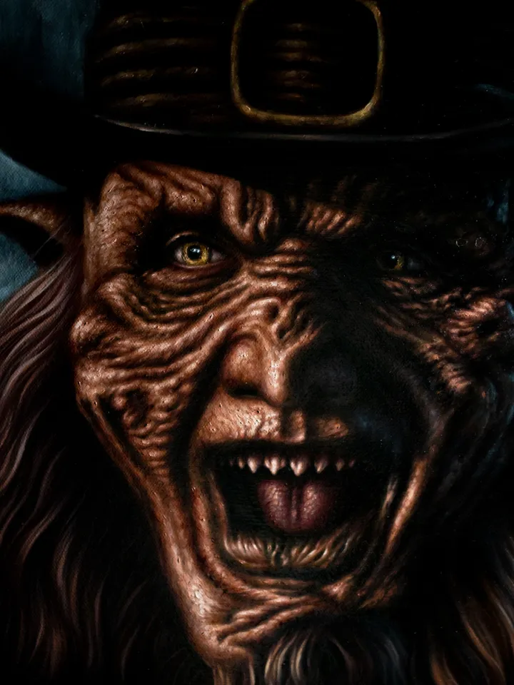 Original Oil painting Leprechaun