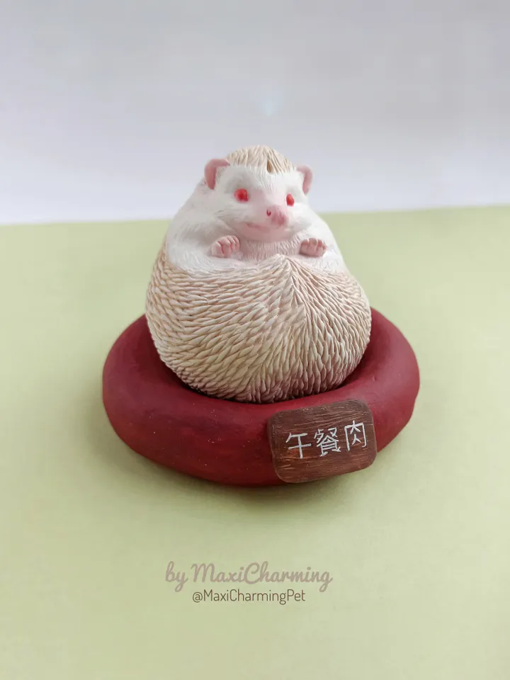 Hedgehog ornament from photo