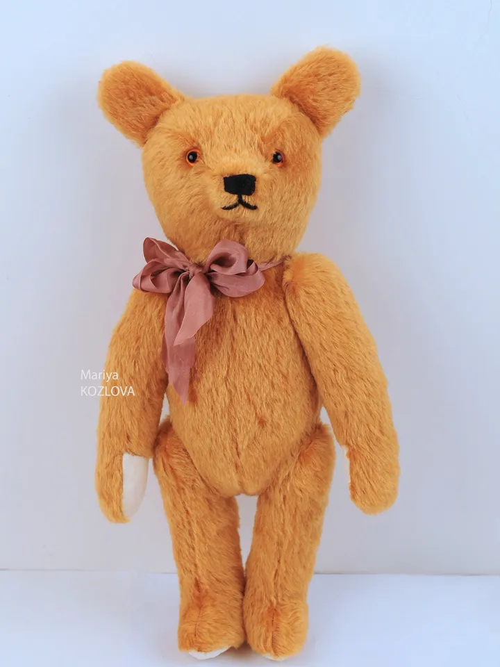 PDF Sewing Antique Style Prick Up Ears Teddy Bear Pattern 18 inch (45cm) Artist design/ traditional classic big  bear