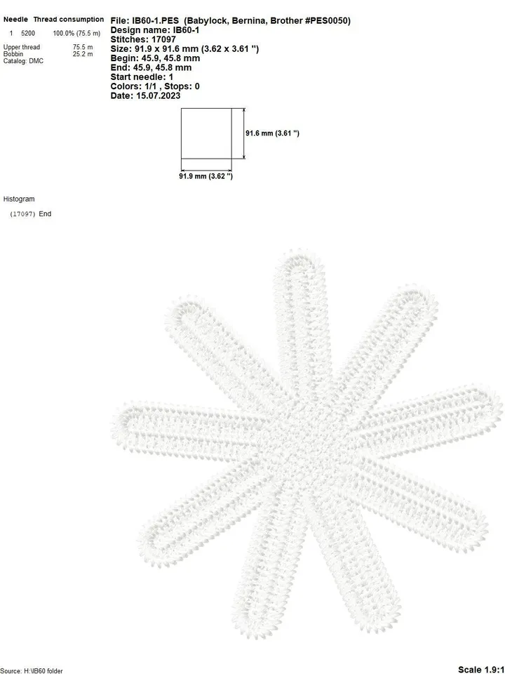 Free Standling Lace Daisy Flower Tatting Embroidery pattern digital embroidery deidgn