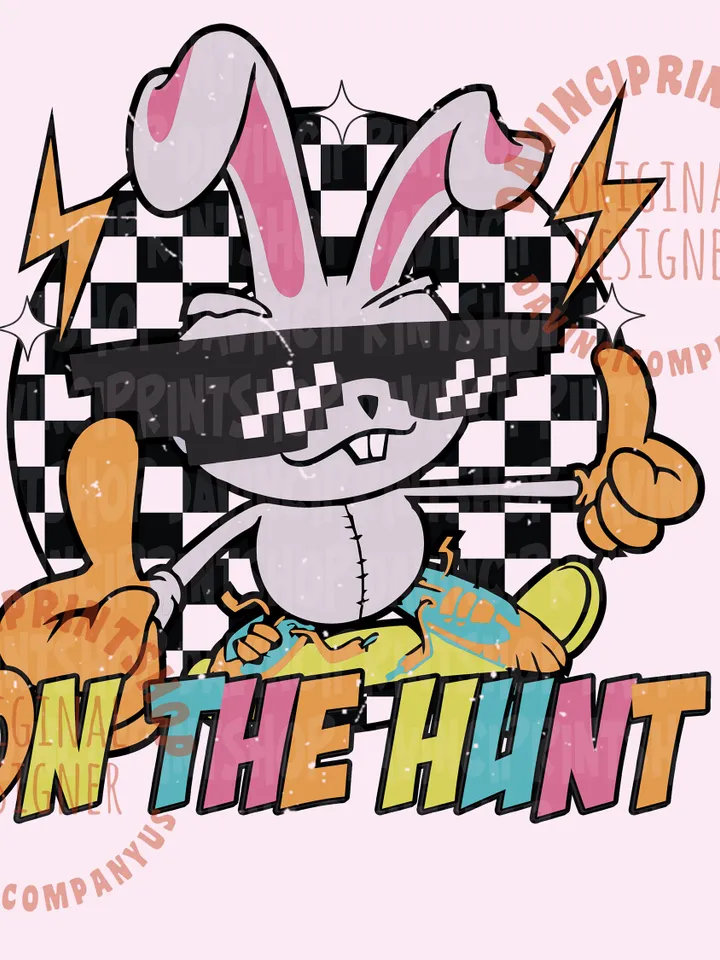 On The Hunt Easter Png, Easter Bunny png, Easter png, Kids easter png, Boy easter png, Boy sublimation, Boy png, Sublimation designs, png