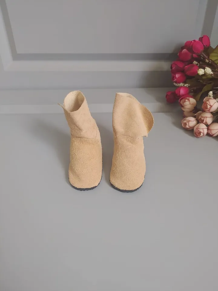 Suede autumn boots for Wellie Whisher - wellie wisher doll shoes- 7,5cm doll shoes – Christmas gift