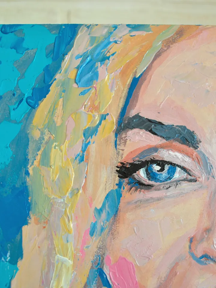 Madonna portrait of celebrity Аmerican idol The iconic singer