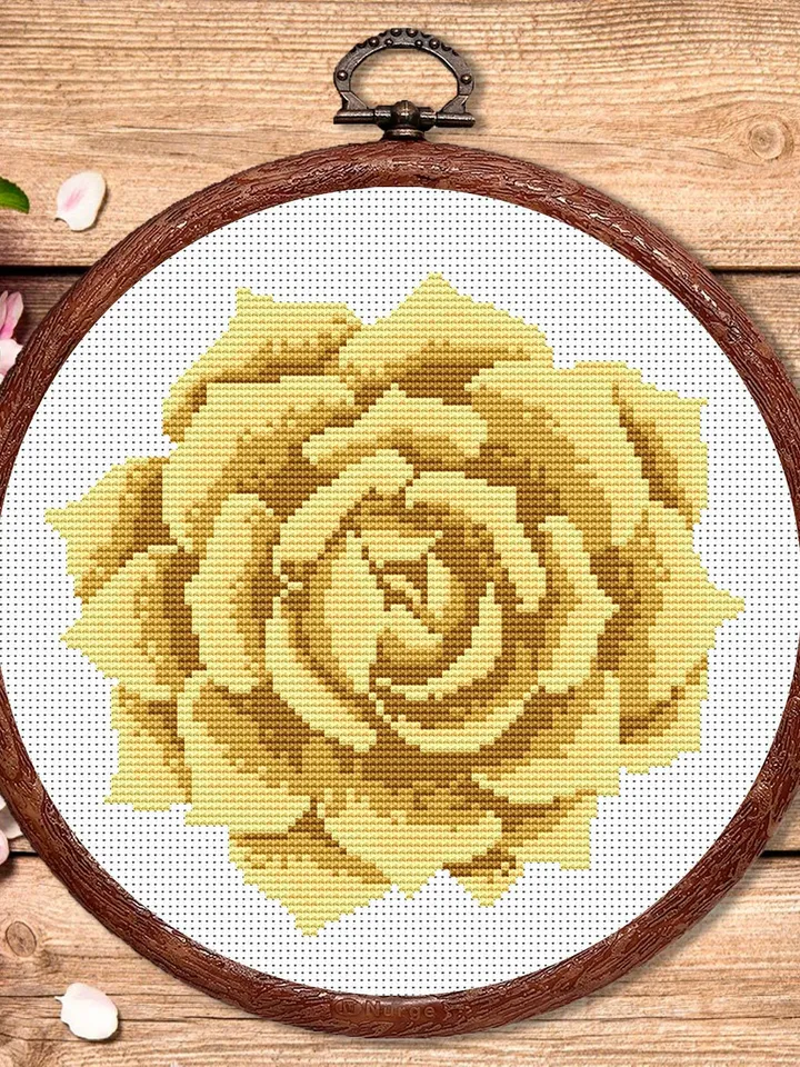 The Succulent Cross Stitch Pattern, Flower Cross Stitch Pattern, Embroidery Succulent, Flowers xStitch, Potted Flowers xStitch #flw014