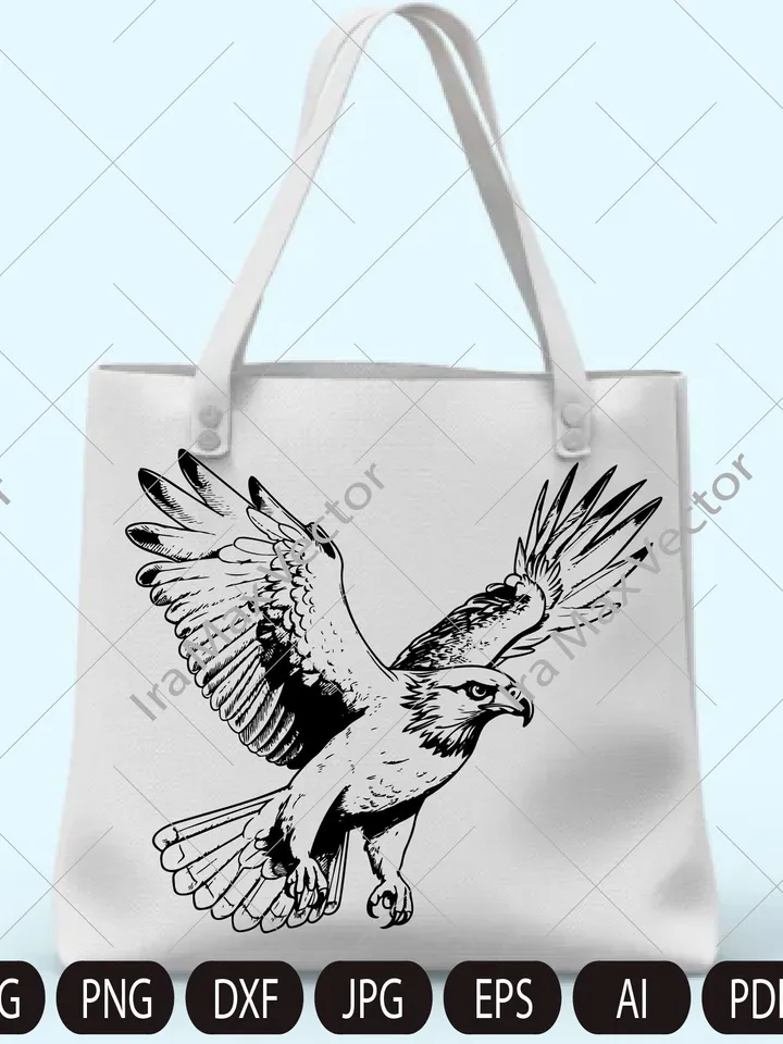 Falcon Svg, Falcon Clipart, Falcon Png, Falcon Head, Falcon Cut Files For Cricut , Falcon Silhouette, Bird Silhouette