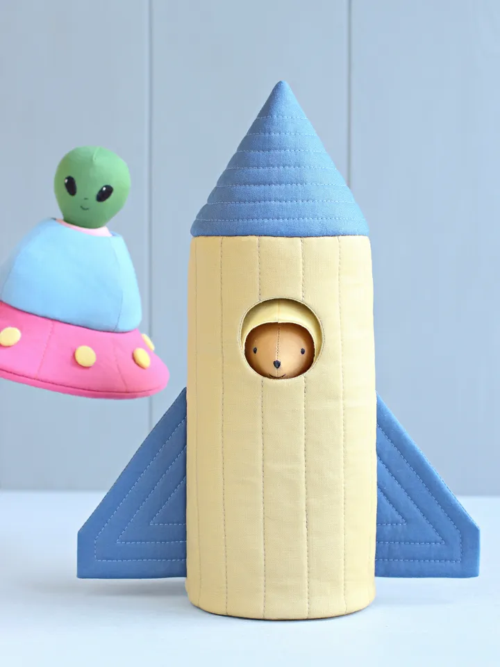 PDF Space Rocket (Space Ship) for Mini Doll Sewing Pattern