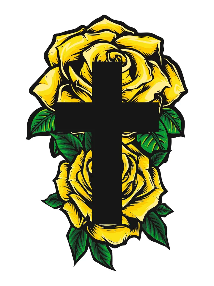 Floral cross svg, Cross bundle svg, Faith cross svg, Roses and cross svg, Flower cross svg