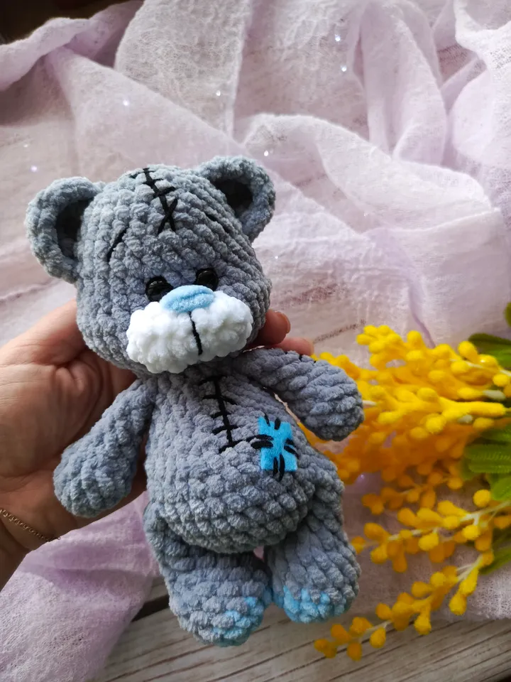Plush Teddy Bear Amigurumi Crochet Toy Pattern Pdf, Stuffed Plush Easy Cute Teddy Bear Amigurumi crochet pattern