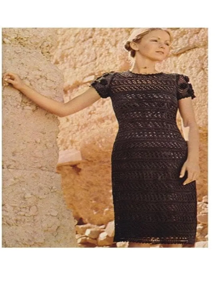 Dress crochet pattern, summer crochet dress, women crochet dress pdf