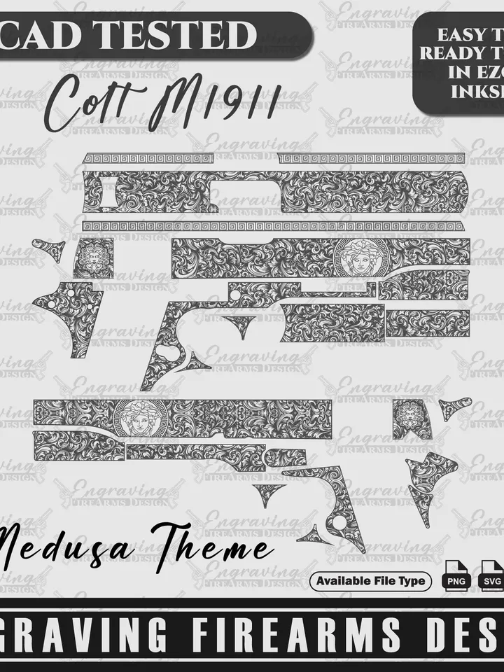 Engraving Firearms Design Colt M1911 Scroll Design