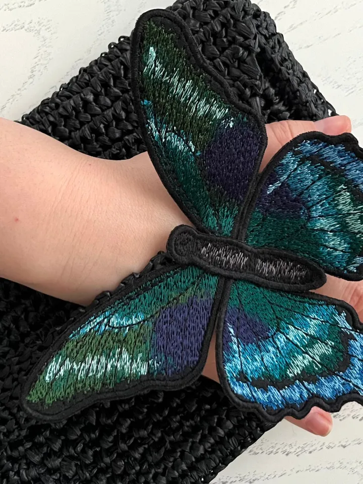 Machine Embroidery Design “Emerald Butterfly” 3D