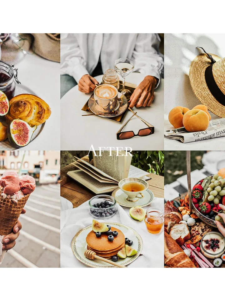 Mobile Lightroom Presets, Lightroom presets for food, Aesthetic presets, Photo filters for food, for food blogger, Cook