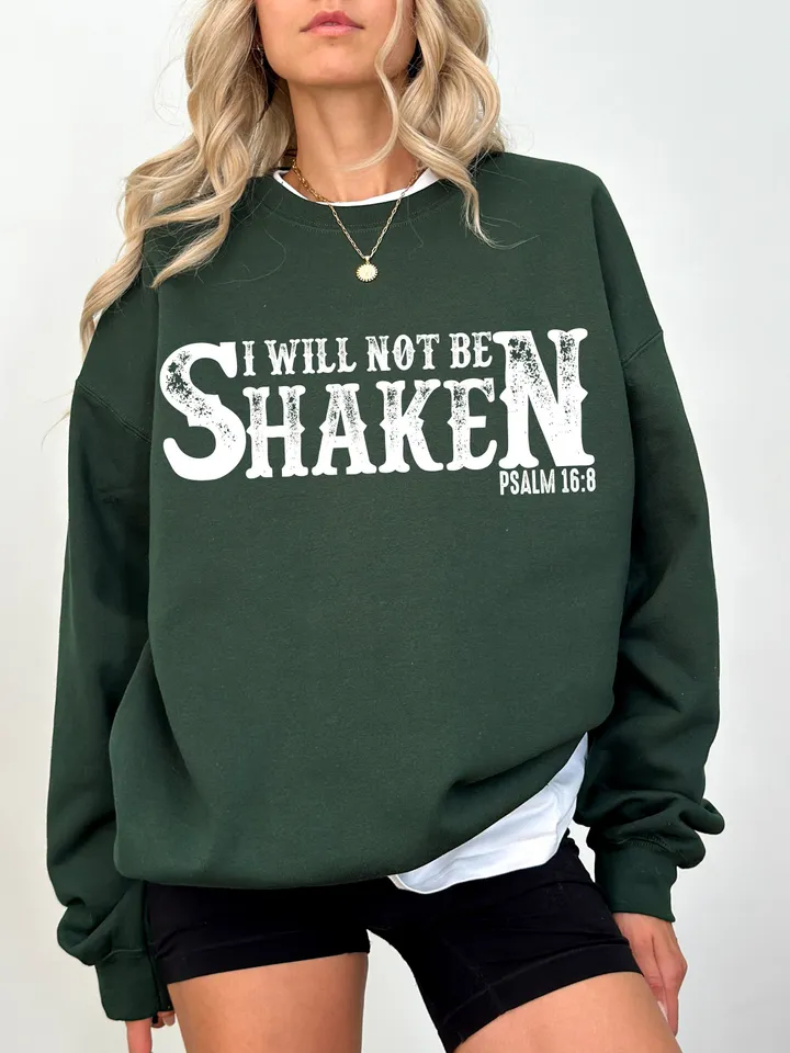 I Will Not Be Shaken PNG Sublimation Design PNG Digital Download Printable Christian Country Western Rodeo