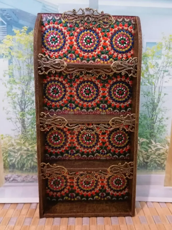 Bookcase for dollhouse handmade.1:12 scale.