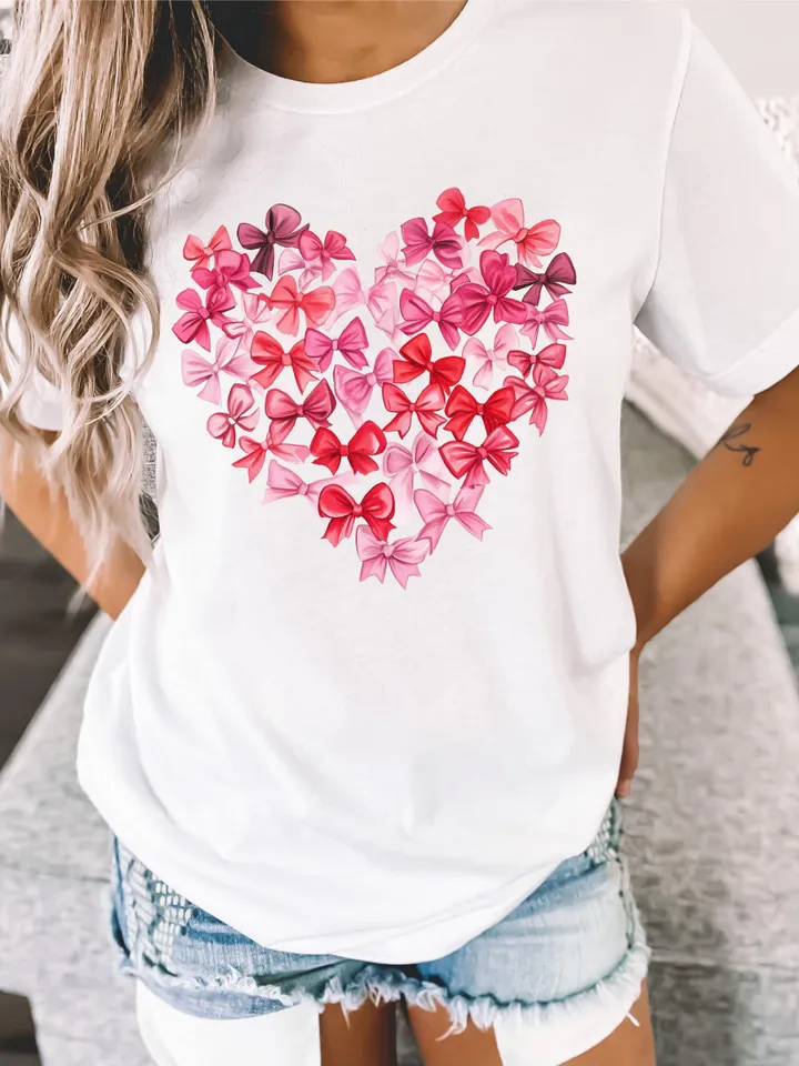 Coquette Valentine Heart PNG, Valentine png, Valentines day png, Valentine Bow Png, Pink Valentine Png, Valentine love Png, Girls valentine
