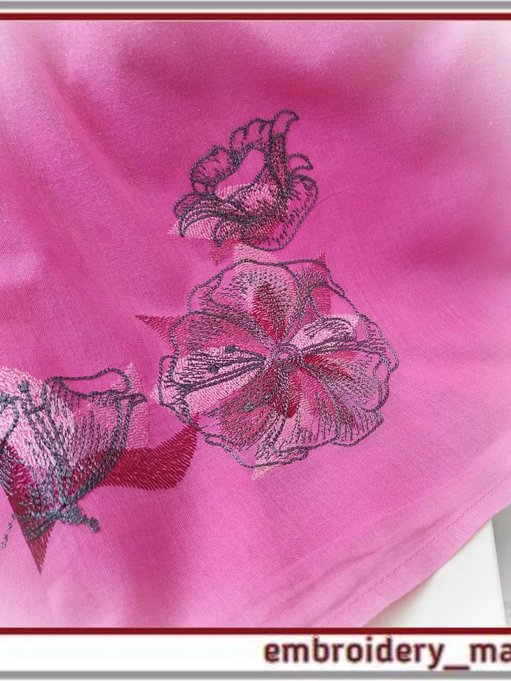Set of 15 Machine Embroidery Floral Designs from Embroidery Manavi 05