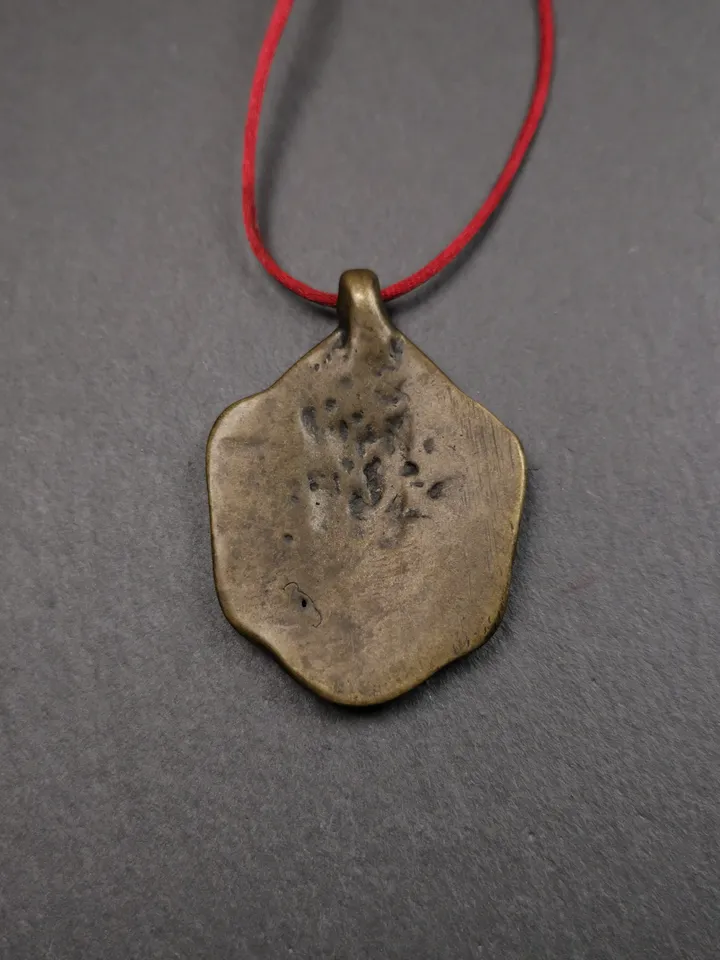 Gandhanra Antique Tibetan Buddhist Amulet Pendant - Garuda - The Golden-Winged Bird, Crafted from Copper,Size 2.1" * 1.4"