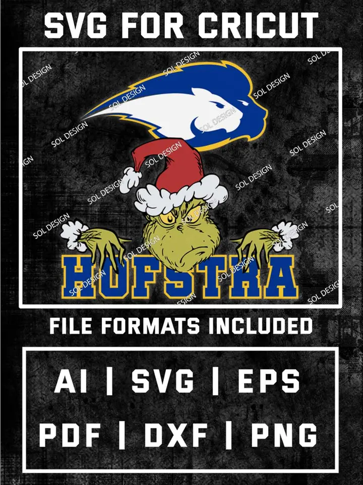 Grinch Hofstra Pride SVG, NCAA SVG Design, NCAA Hofstra Pride SVG, NCAA Pride Cricut, Christmas Svg, Grinch svg, Digital Download
